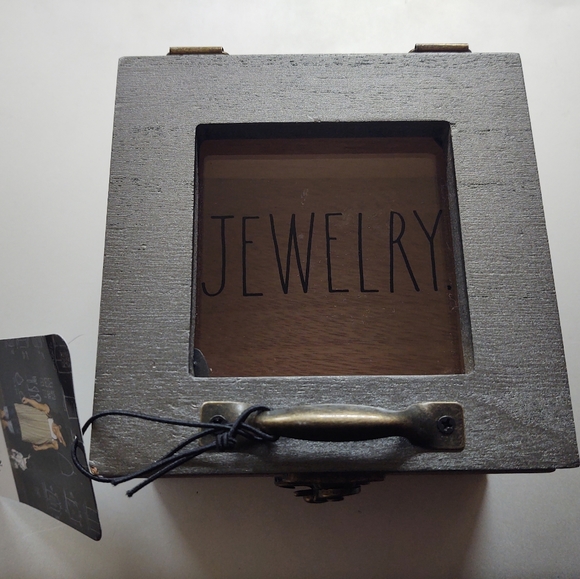 NWT Rae Dunn "Jewelry" Wooden Box